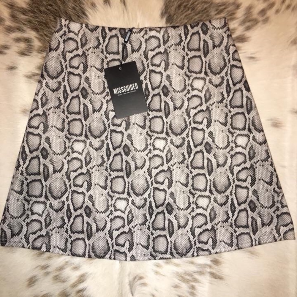 Snake print skirt from Missguided